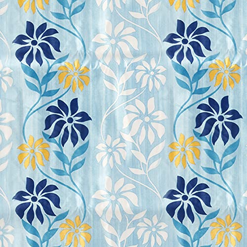 Image of Washing Machine Cover for Top Load 5kg to 7.5kg | Light Weight Dustproof Polyester Cover with Zip Enclosure | Floral Fully Automatic Washer Protector Indoor Outdoor Use- Size 23x23x35 inch