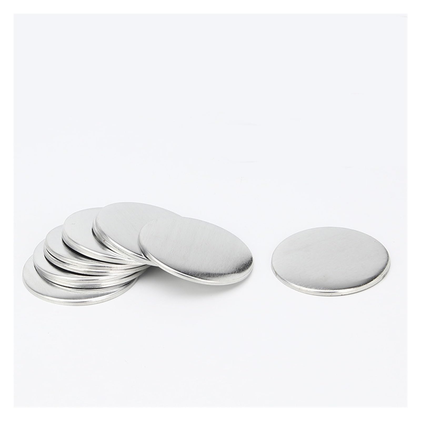 Fournitures de boutons vierges 55mm en métal premium avec dos réfléchissant