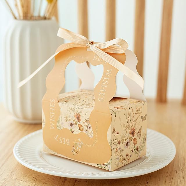 20/50 Pezzi Confezione Regalo Caramelle Nuziali Scatola di Carta Biscotti Fatti a Mano Snack al Cioccolato Forniture per Feste per Bambini per Bambini