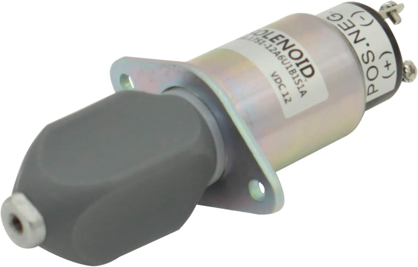 Compatible Fuel Shutoff Solenoid 1700-2509 1751-12A6U1B1S1A Compatible with Woodward Engines