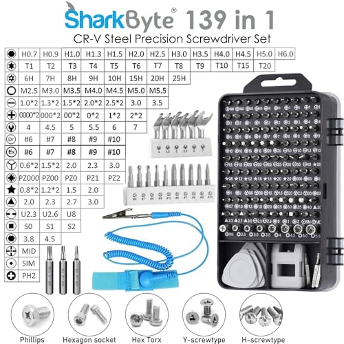 SharkByte 139 in 1 Precision Mini Screwdrivers Set - Image 2