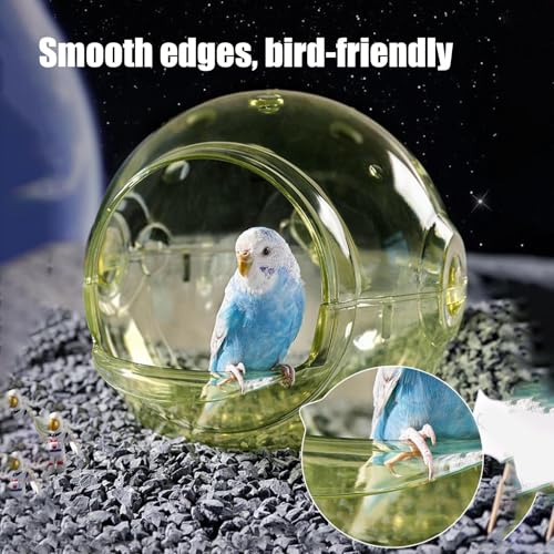 Nid d'oiseau transparent Générique en bois pour perruches et canaris 22x18cm - 4