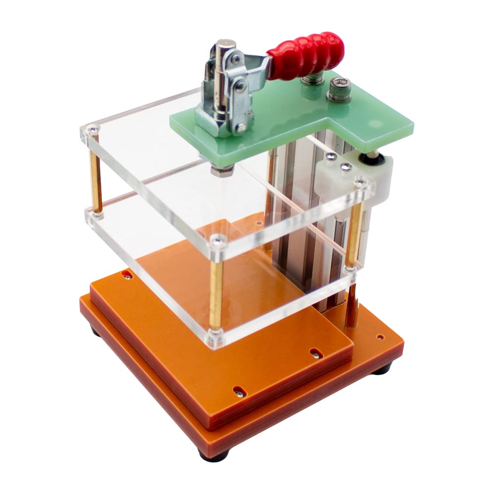 Jieotwice PCB Testing Jig PCBA Test Fixture Universal Test Frame Bakelite Fixture Test Rack Printed Circuit Board Test Fixture Stroke 20MM