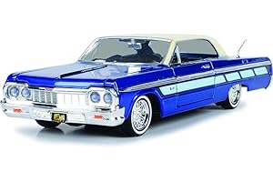 Motormax 1964 Chevrolet Impala Low Rider RC Car Candy Blue