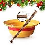 ✔【Strohhutschalen-Set】: Inklusive Strohhut-Keramikschale + langlebige Essstäbchen. Der Außendurchmesser der Schüssel beträgt 19 cm; Der Innendurchmesser der Schüssel beträgt 5 Zoll / 13 cm, was genug Nahrung aufnehmen kann. Sie sind ein Muss für das Geschirr von Anime-Fans.