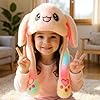 Bubblepompom Animal Hat with Ears Moving Jumping Pop Up Beating Hat Plush Holiday Cosplay Dress Up Funny Gift for Kids #2