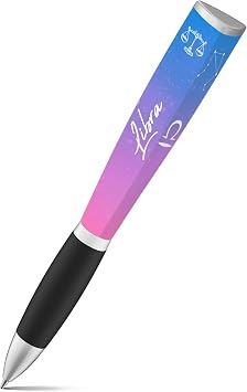 ANINKABOVE Zodiac Sign Ballpoint Pen (1 Pen, 3-Sided) Zodiac Pen Gift, Cool Pens Constellation Design, Zodiac Gifts Pretty Pens - Fancy Pens Great Astrology Gifts for Women and Men (Libra Pen)