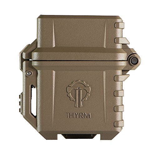 Thyrm PyroVault Lighter Armor v1.0, Compatible with Zippo Classic Fluid Inserts (Flat Dark Earth) for Protection, Less Evaporation, and Retention (Pocket Clip), Made in USA