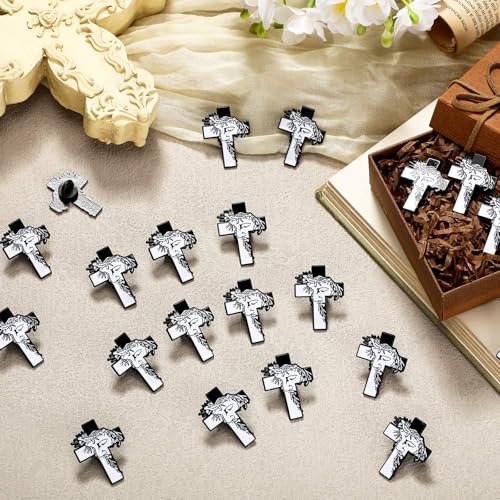 50 Pcs I Love Jesus Religious Lapel Pins Christian Enamel Bible Verses Pins Badges Bulk Metal Badge Brooch Inspiration Enamel Lapel Set for Appreciation Father's Day Gifts2