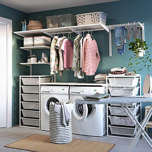 JONAXEL Telaio con cestini in rete, 50x51x104 cm per uso domestico e ufficio. Sistema JONAXEL. Sistemi di soluzioni di storage. Archiviazione e organizzazione. Ecologico.