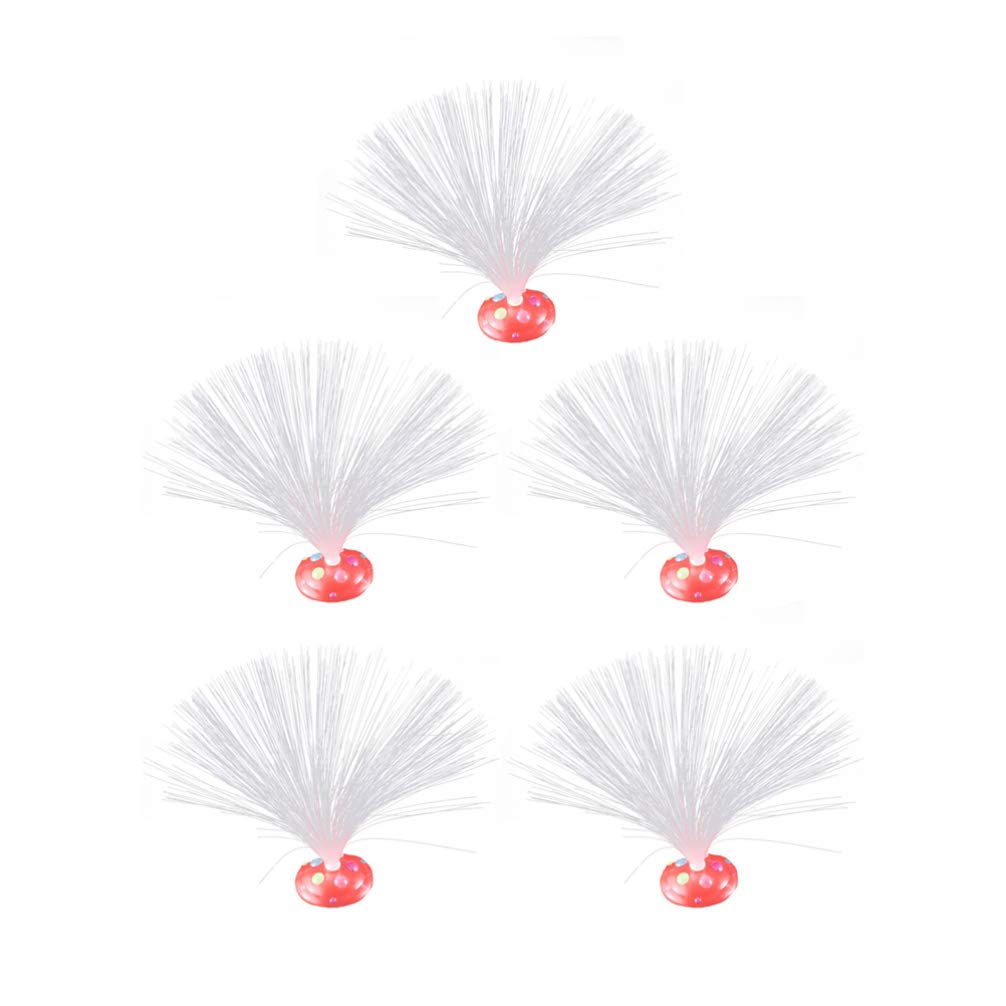 Uonlytech Fiber Optic Night Light 5 Pack Neon Flashing Lights for Party Random Color