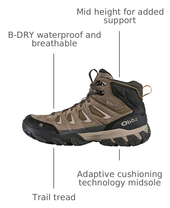 Image of Oboz Men's Sawtooth X Mid B-DRY Hiking Boot