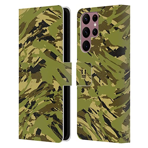 Étui Cuir Samsung Galaxy S22 Ultra 5G Antichoc Antirayure Camou