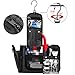 WANDF Expandable Toiletry Bag Hanging Dopp Kit Water-Resistant Bathroom Bag for Men Women Water-resistant Nylon, Black (Black 2019)