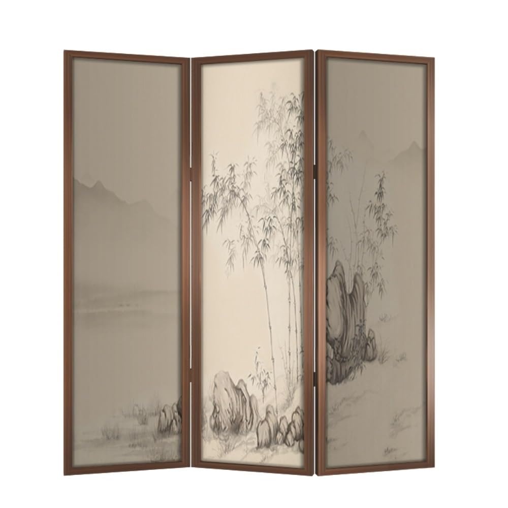 Privacy Screen Home Simple Screen Partition Living Room Folding Mobile Entrance Shielding Tea Room Decoration Folding Screen Room Divider