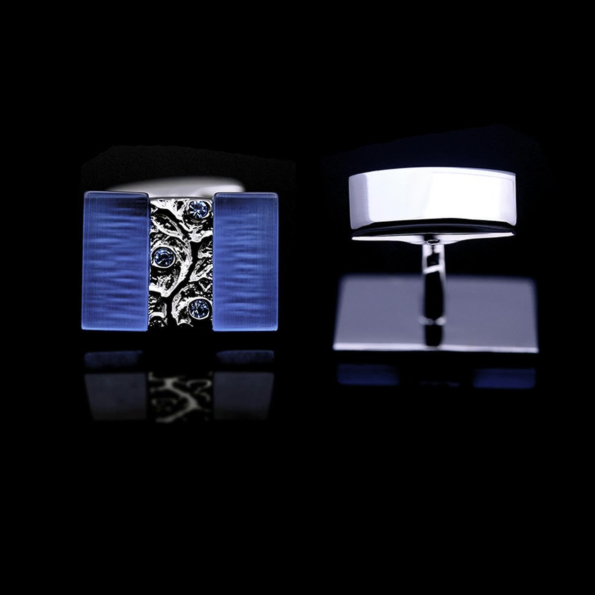 Gemelos de Camisa de joyería para Hombre diseñador Marca Blue Cuff Link Boda Masculina Lujo Botón Masculino Invitados