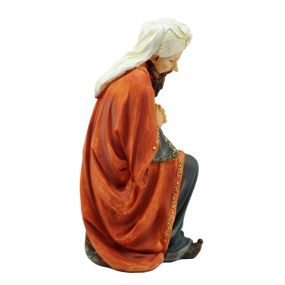 Set Presepe Gerimport Da 8 Pezzi – Figure In Resina, Altezza 20 Cm, Natività Classica Per Decorazioni Natalizie - 2