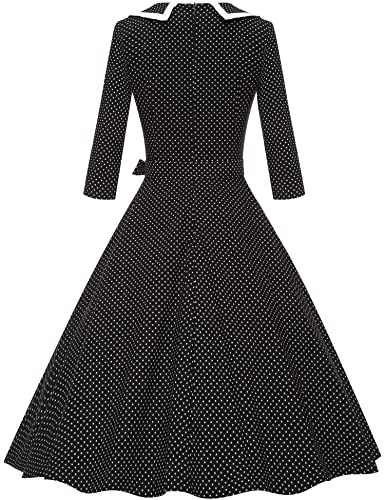 Image of GownTown Womens Dresses 1950s Vintage Swing Stretchy Dresses with Pockets