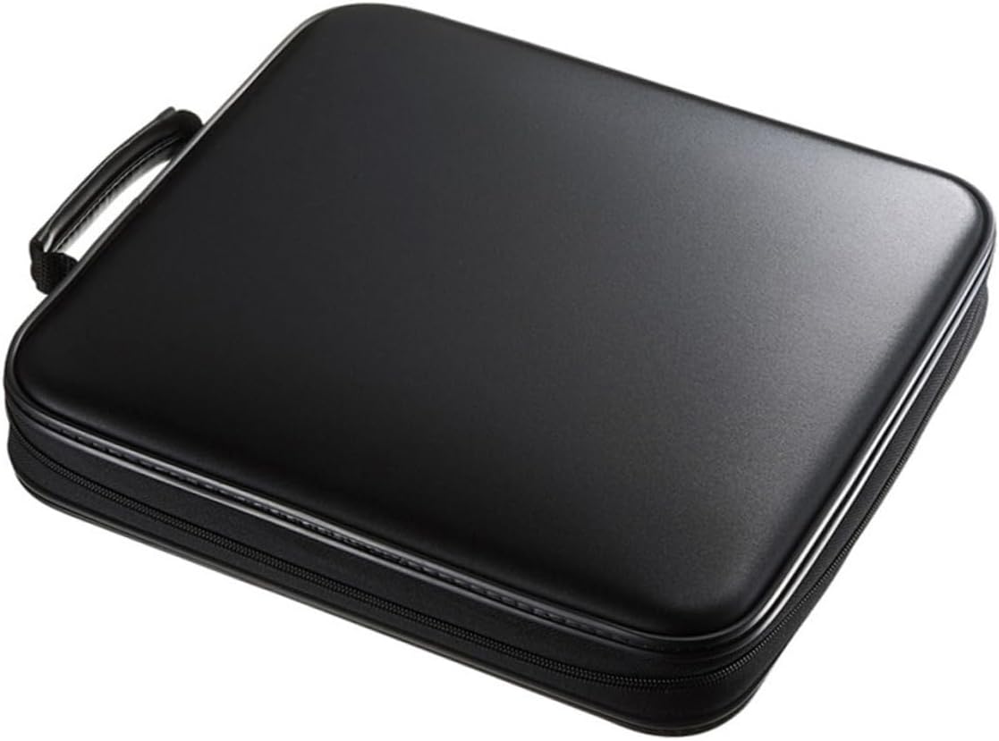 Cd Storage Case Zipper Closure Portable Disc Holder for Outdoor Use Protective DVD Binder Handle for Design for Organizing and DVDs