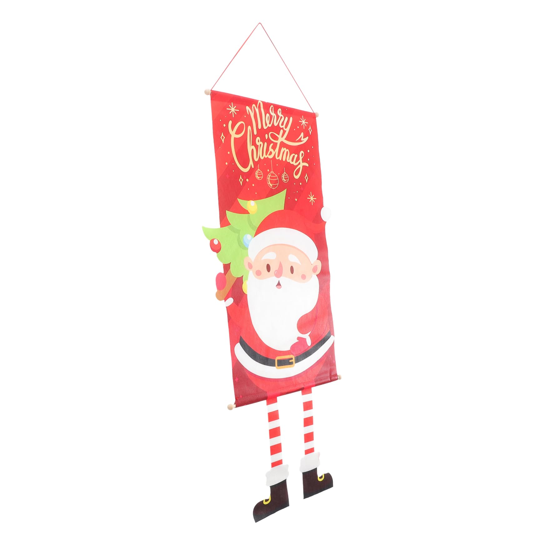 Décoration porte Noël avec cette bannière de fête SUPVOX 4 pièces