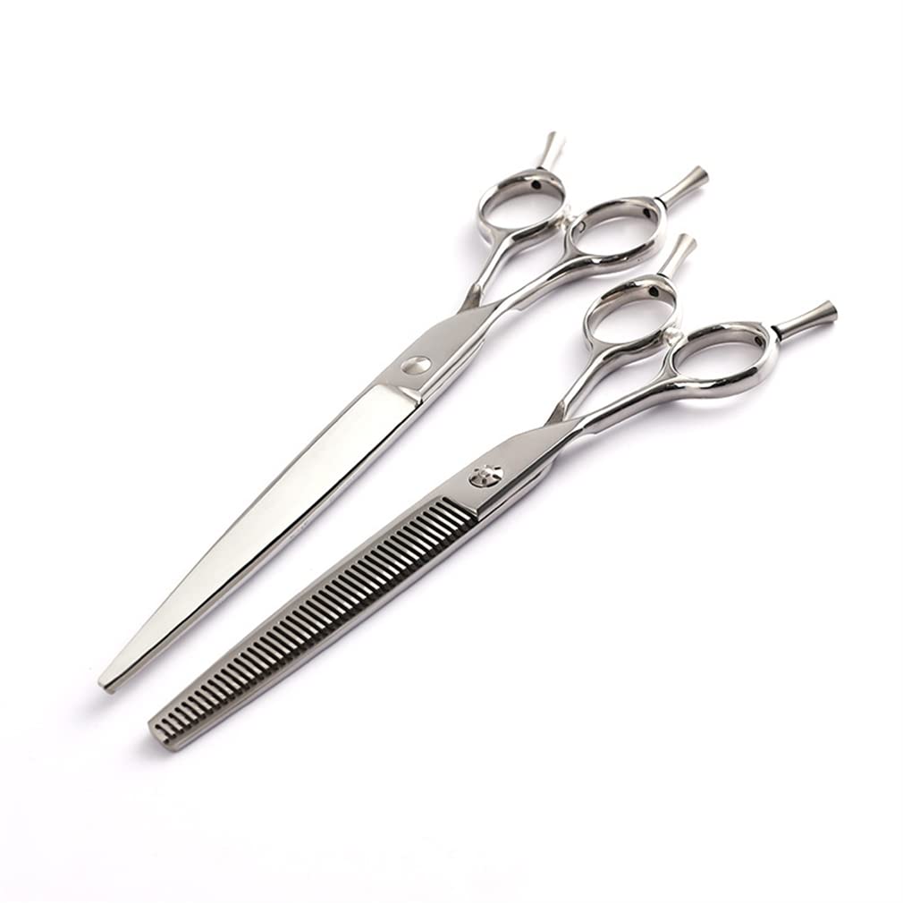 7.0 Pulgadas Mano Izquierda Durable Pet Tijeras De Aseo, Kit De Aseo para Perros, para Cuerpo, Pata Y Recorte De Cara, Caja Fuerte, Afilado, Duradero Y Hermoso