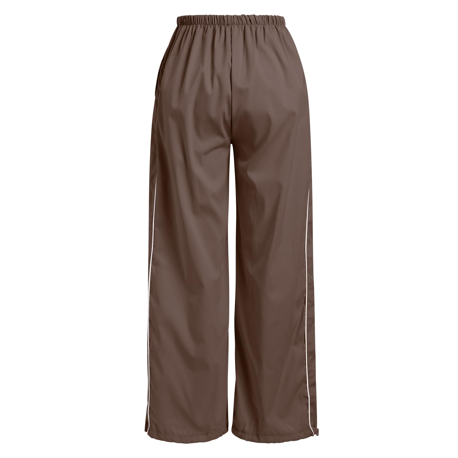 Odizli Pantalones de chándal para mujer, cintura alta, Y2K, holgados, con bolsillos