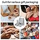 Aucuu Samt Schmuck Geschenkbox, 2 Pack Geschenkschachtel Schmuckschatulle, Flanellbox High-End Halskette Ring Geschenktüte Dreiteiliges Set