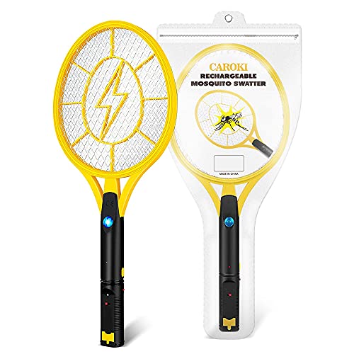 Caroki électrique Rechargable Bug Zapper Raquette Fly Cover