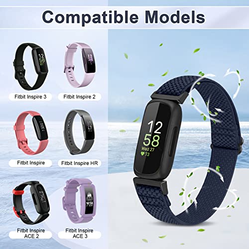 enkic 3 Pack Elastic Strap Compatible with Fitbit Inspire 3/Inspire HR/Ace 3 - Image 3
