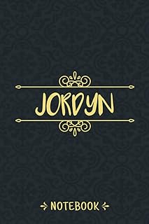 Jordyn Notebook: Personalized Notebook With Name For Jordyn, Birthday Gift For Girls and Women, Size 6x9, 120 Ruled Page, Vintage Journal With Matte Finish Cover