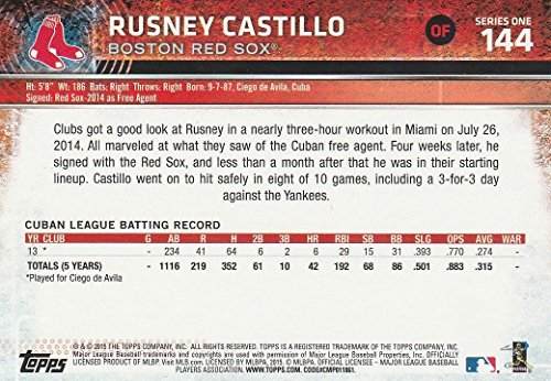 Boston-Red-Sox-2015-Topps-MLB-Baseball-Regular-Issue-Complete-Mint-25-Card-Team-Set-Dustin-Pedroia-David-Ortiz-Rusney-Castillo-Rookie-Plus