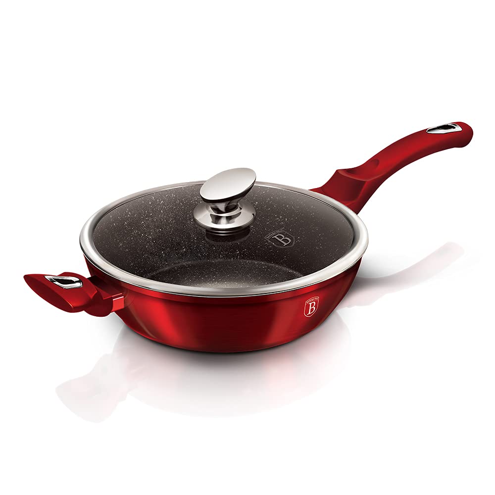 Poêle à frire en granit 24 cm BERLINGER HAUS RED METALLIC LINE BH-1259 Poêle à frire en granit 24 cm BERLINGER HAUS RED METALLIC LINE BH-1259