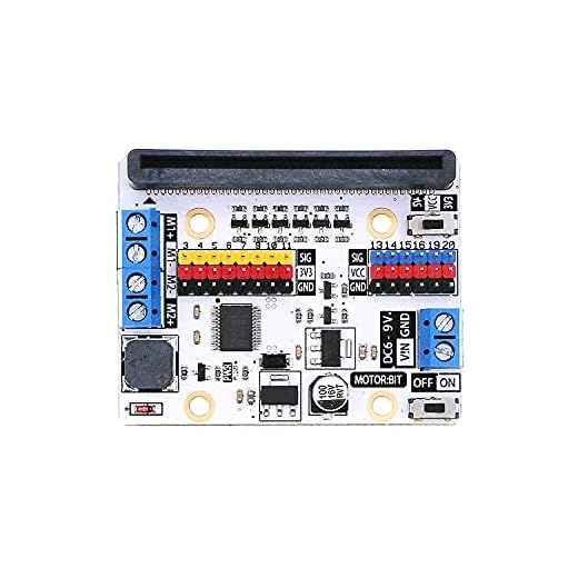 Elecfreaks microbit Motore: bit 3v/5v Scheda di Espansione Mini Micro: bit Breakout Board Support 2 DC Motor Estendere 14-Channel IO Porte Integrato IIC Buzzer