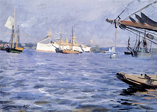 Impression d'art Art Tableau le Baltimore dans le port de Stockholm en haute finition