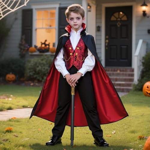 Disfraz de vampiro para niño talla grande miniatura 6