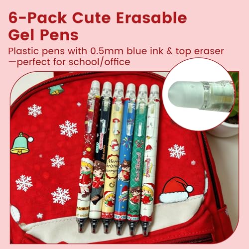 Set de 6 Bolígrafo de Gel Borrable con Tinta Azul miniatura 3