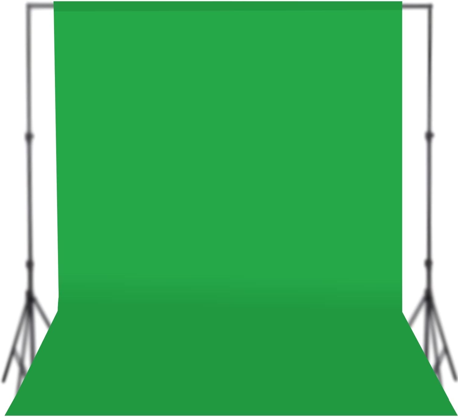 8x12 Ft Green Screen Backdrop for Photography & Video | Wrinkle-Resistant Chromakey Background Curtain with Rod Pocket | Ideal for YouTube, Live Streaming, Zoom, Reels & VFX Editing