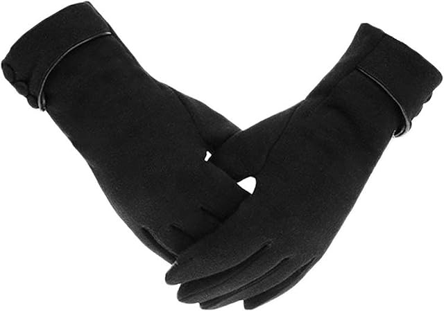 Laurio 1 par de luvas de inverno Luvas térmicas Luvas quentes ao ar livre para tela de toque Luvas de dedo inteiro Luvas à prova de vento para tempo frio Aquecedores de mão para condução em tempo frio