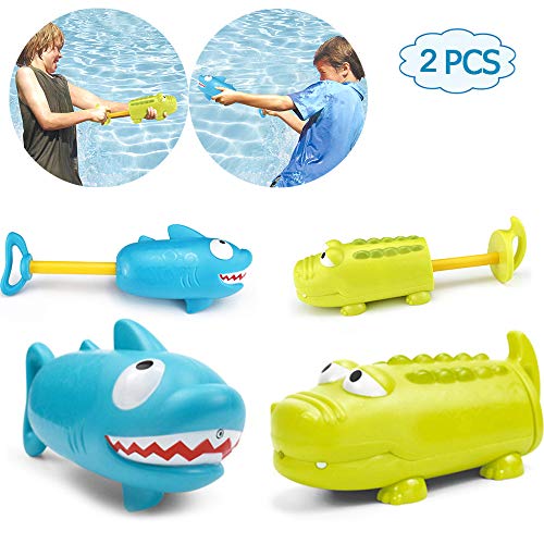 Preisvergleich Produktbild 3PC Wasserpistole Bleistift für Kinder 3PCS Krokodilform Pool Wasserspielzeug 2Pcs Krokodil / Hai Form Squirt Soaker Blaster Für Outdoor Water Fighting Spielzeug