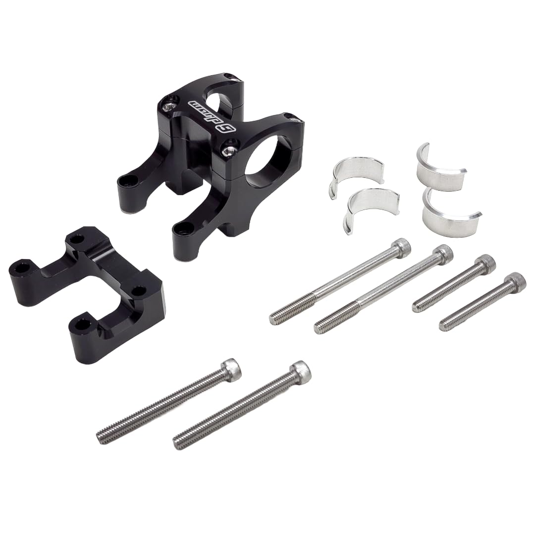 Warp 9 Bar Mount for E-Motos - Talaria, Surron, E-Ride Pro, 79Bike - Triple Clamp Handlebar Bar Mount, 20mm Spacer, Riser, Bolts - Multiple Color Options - Electric Bike Part