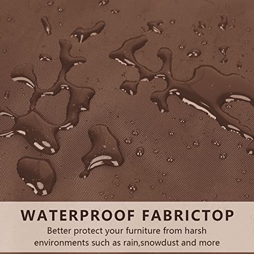 Patio Chair Covers,Stackable Patio Home Chair Cover,Durable/Waterproof/Dustproof Furniture Cover With Adjustable Hem Cord For Easy Fitting,Large Outdoor Stacking Chairs Cover 25" L X 25" W X 47" H #TOP3