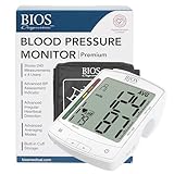 BIOS Diagnostics Premium Blood Pressure Monitor, #1 Canadian Blood Pressure Manufacturer*, 4 Users 240 Memory Each, Advanced BP Assessment Indicator, Irregular Heartbeat Detection, & Averaging Modes
