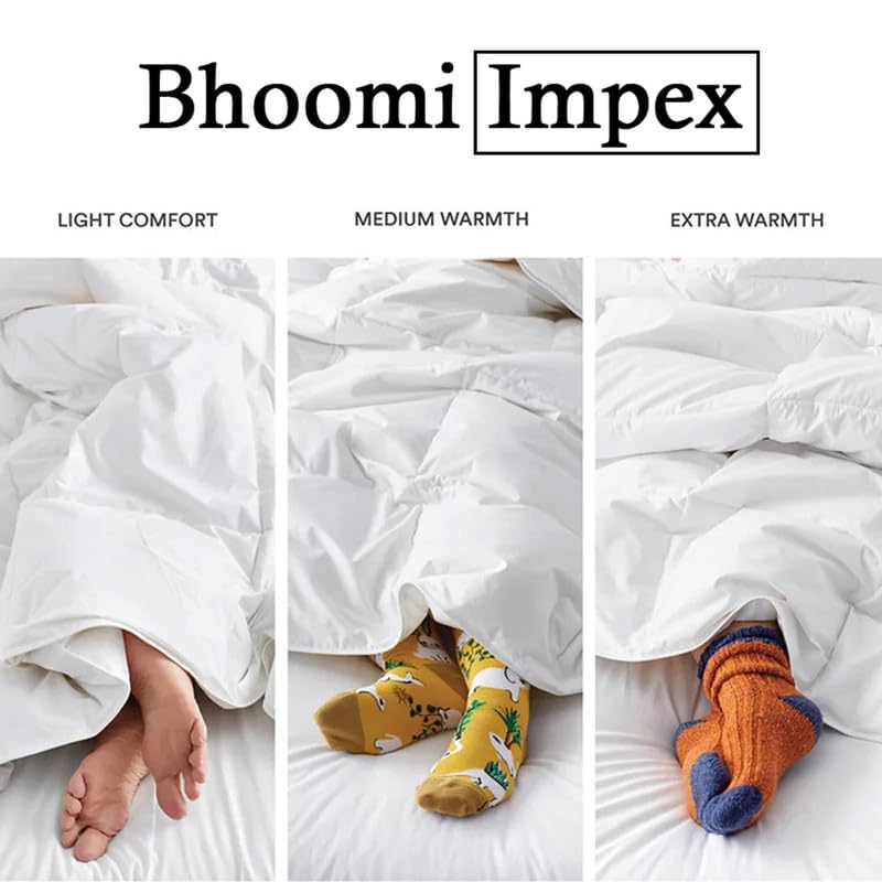 Image of Summer Dohar Blanket for King Bed | 100 GSM Lightweight AC Blanket | Ultra Soft Microfiber Summer Quilt /Thin Comforter | Breathable & Cozy Bedding | White