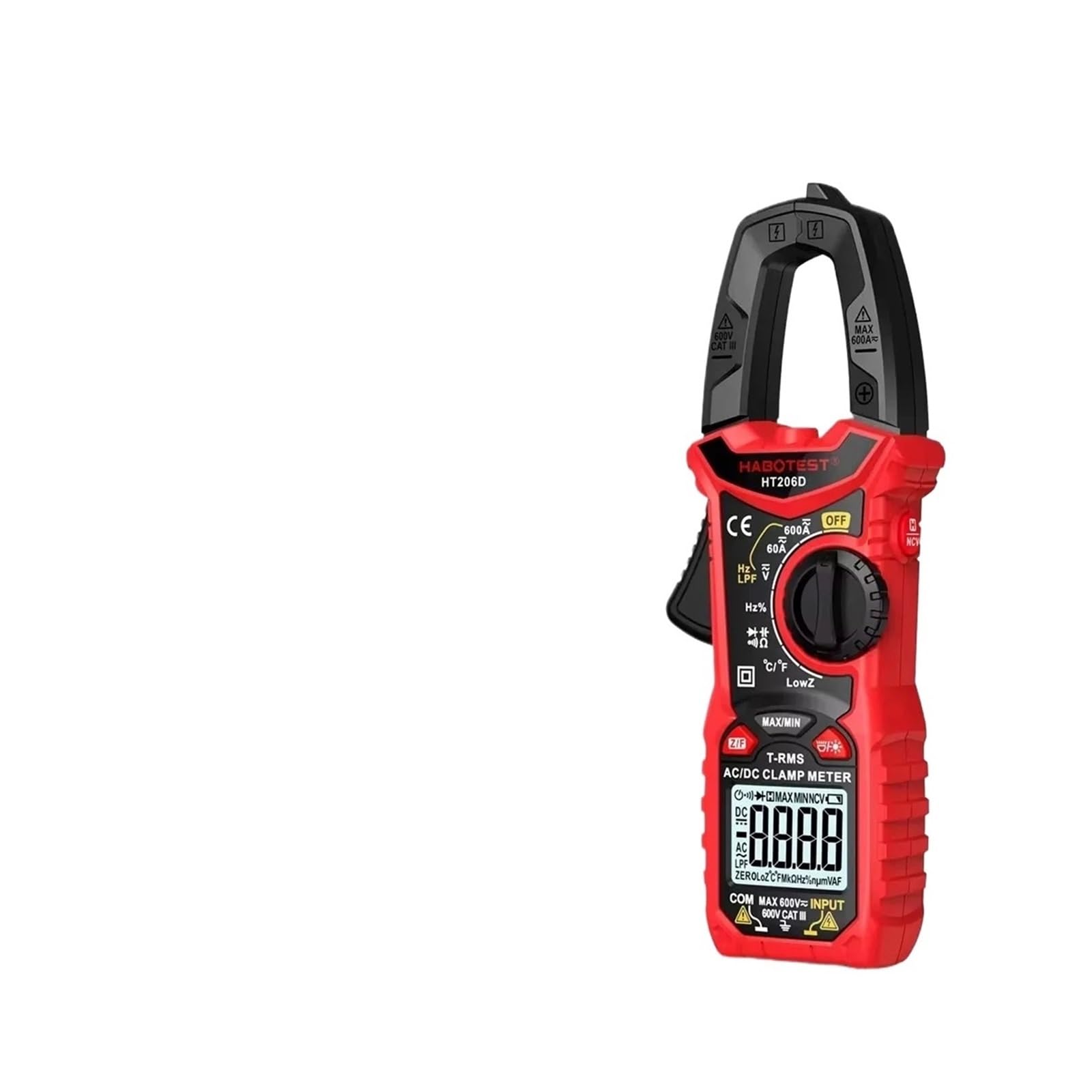 Amazon.co.jp: HT206A デジタルクランプメーター 206D AC DC 電流 600A