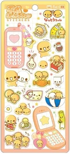 クラックス フワフワらびちゃん 平成はっぴーフォンステッカーズ なっとうちゃん 310044 ふわふわらびちゃん 平成レトロ Y2Kのサムネイル