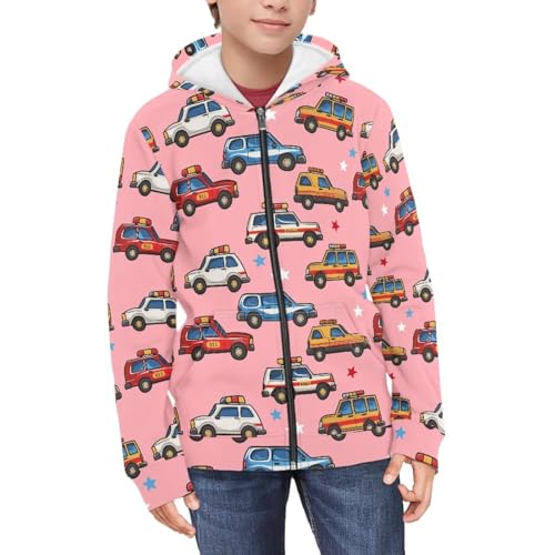 Kids Zipper Hoodies Lightweight Long Sleeve Hooded Sweatshirts Girl & Boys Soft Zipper Jackets with Pockets S-XL3