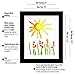 Americanflat Kids Artwork Frame Changeable (Black) - Magnetic Door Holds 100 Art Pieces - 8.5x11 Letter Size Display with Mat or 10x12.5 Without Mat - My Mini Masterpiece