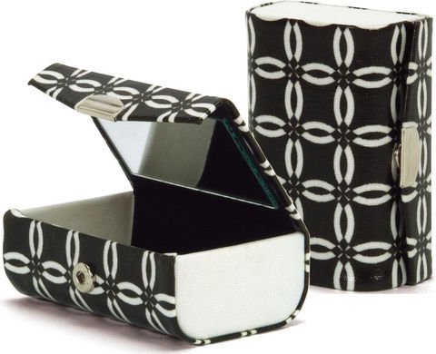 Patterned Double Lipstick Case with Mirror (Kate)