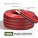 TYUMEN 100FT 20/2 Red Black Electrical Wire, 20 Gauge Pure Copper Wire Low Voltage LED Strips Extension Cord, 20AWG OFC 12V/24V DC Extension Cords for LED Strips Lamp Lighting, Hookup