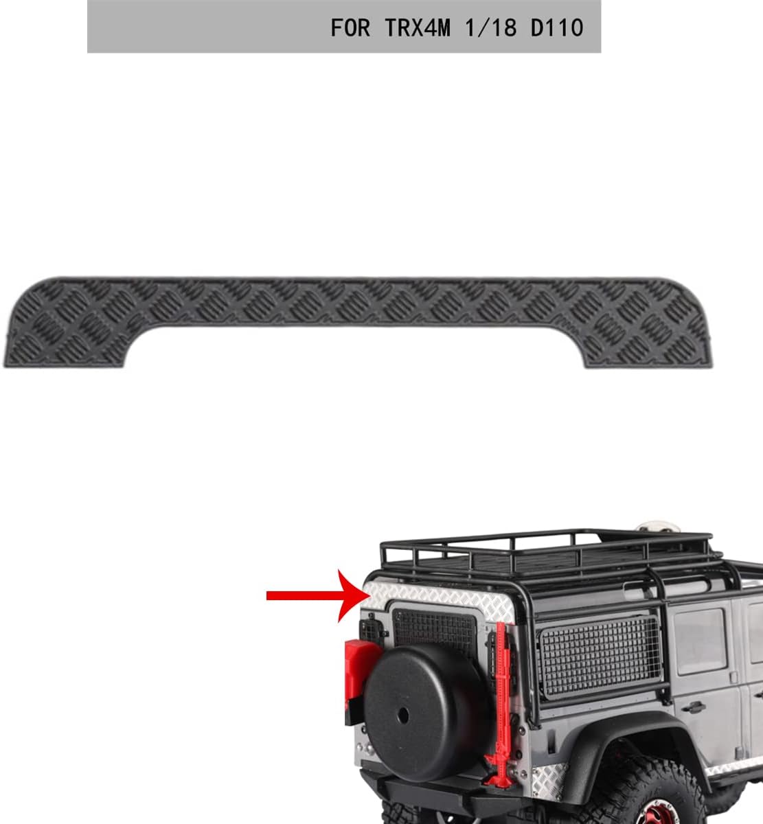 XBERSTAR RC Crawler Car Hood Metal Skid Plate for 1/18 TRX-4M (set2)